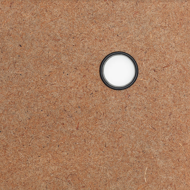 MDF Braun mit Griffloch