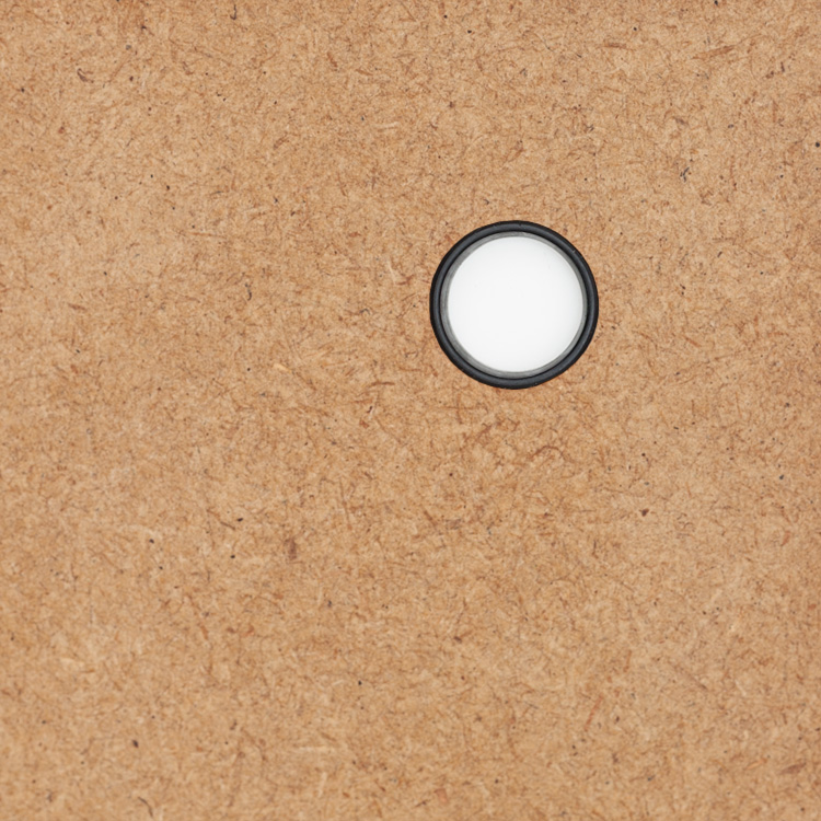 MDF Natur dunkel mit Griffloch