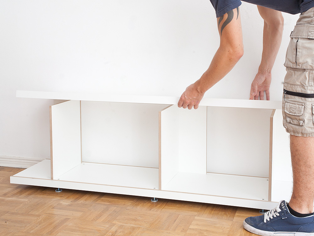 Auflegen des ersten Bodens