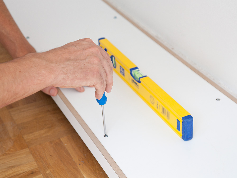 Ausrichten des Sockels längs